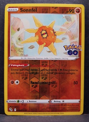 Karten Zur Auswahl: Pokémon GO Reverse Holo Pokemon Karte Deutsch Near Mint