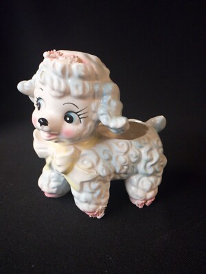 Vintage Relpo Samson Imports Co. Baby Lamb Nursery Planter  Japan 1960's