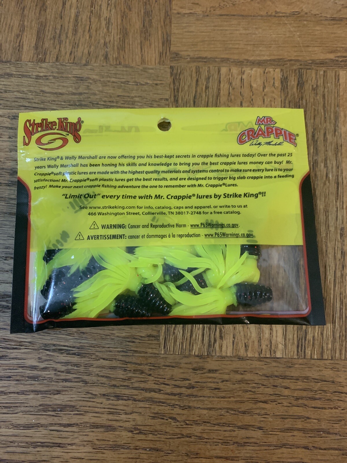 Mr. Crappie Strike King 1.75 IN Crappie Thunder Tuxedo Black Chart - Image 4