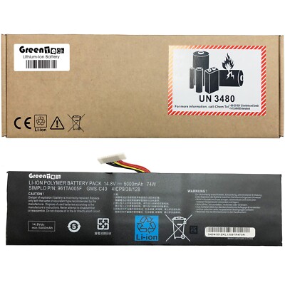 GREENTECH GMS-C40 BATTERY FOR RAZER BLADE PRO 17 2013 2014 2015 74WHR RZ09-0117