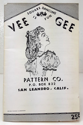 Vintage 1950's Vee Gee Pattern Co. Square Dancing Is Fun Pattern Catalogue.
