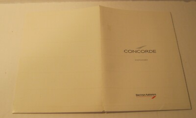 British Airways CONCORDE Stationery Set 6 Sheets 3 Envelopes 2 Postcards!!