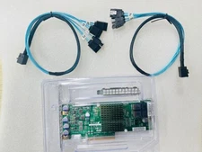 Supermicro 9300-8I 12Gb/s LSI 9300-8i ZFS PC TRUENAS HBA Card w/ 2 Cables