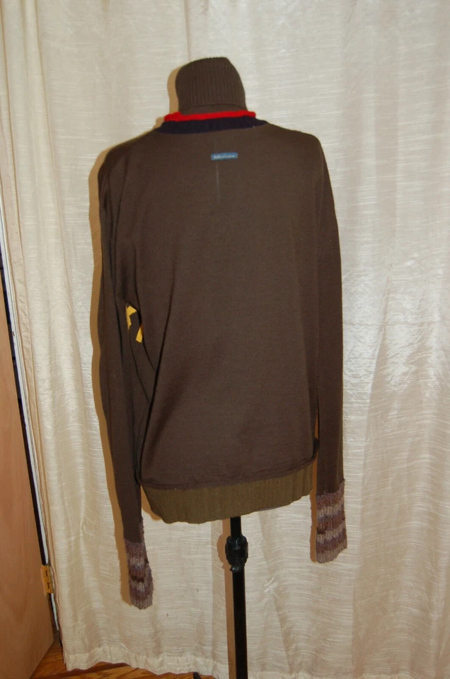 Suéter Dolce & Gabbana D&G Mediano Mujer Verde Mezcla Lana Cuello Tortuga Damas Foto 4 de 4