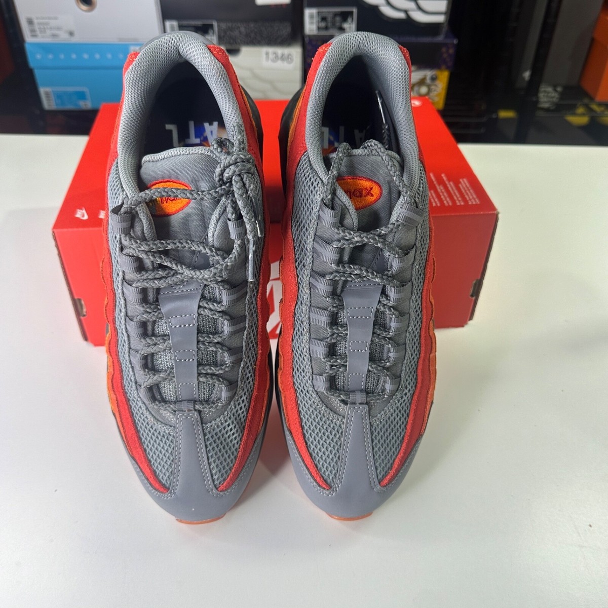 NEW Nike Air Max 95 PRM Premium Atlanta ATL Red Orange  display picture 1