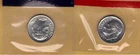 2000-P & D UNCIRCULATED BU ROOSEVELT DIMES IN MINT SET CELLO (2 coins)