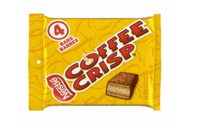 4 NESTLE COFFEE CRISP FULL SIZE CHOCOLATE BARS - MADE IN CANADA