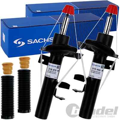 2 SACHS GAS STOSSDÄMPFER + PROTECTION KIT VORNE für FORD FOCUS 3 (GRAND) C-MAX 2