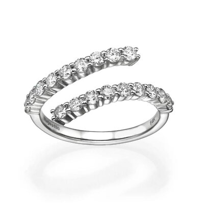 0.72 CT Diamond Ring In Motion for Woman by Baroness