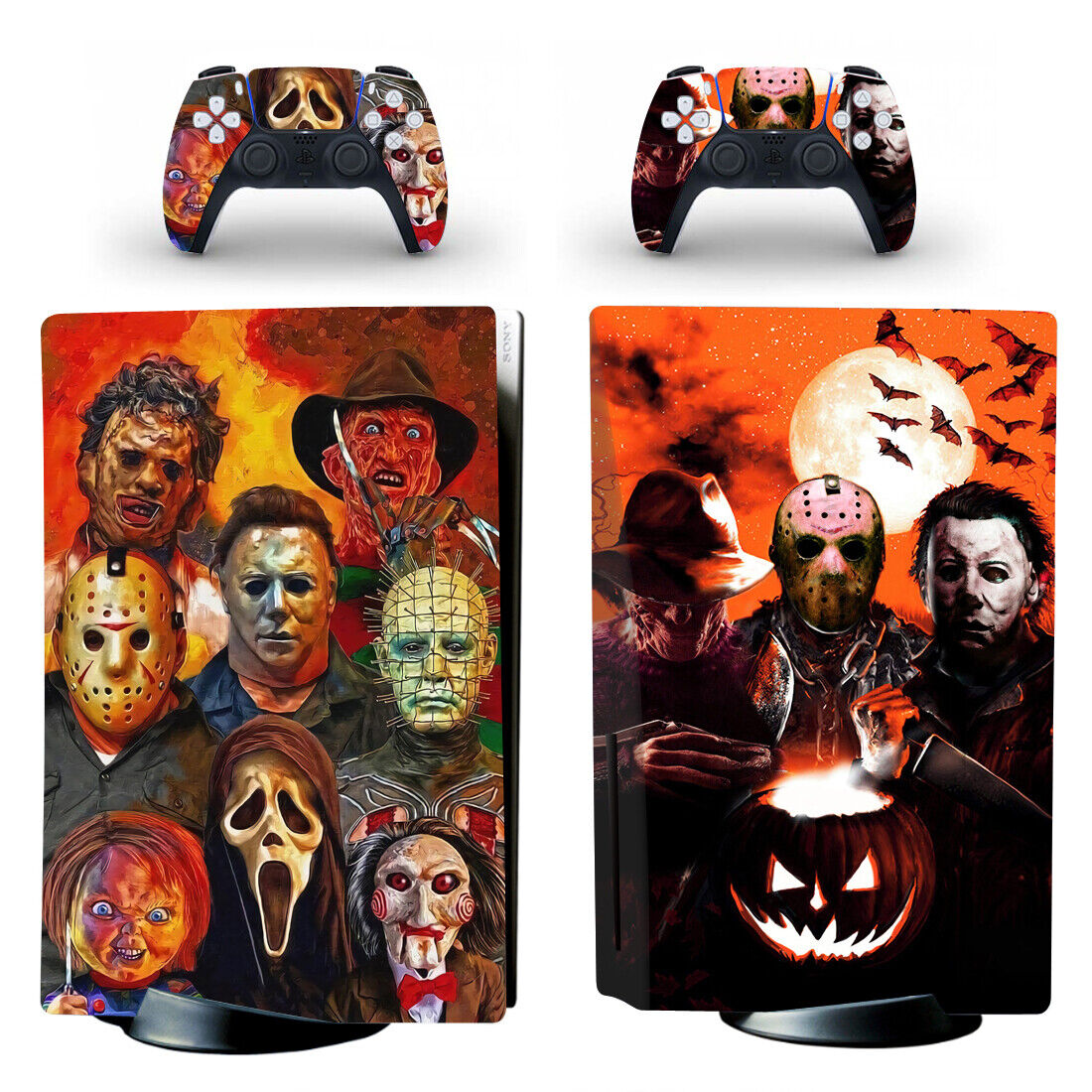 Original PS4 Console Controllers Friday the 13th Jason V Skin Decal Sticker  Wrap