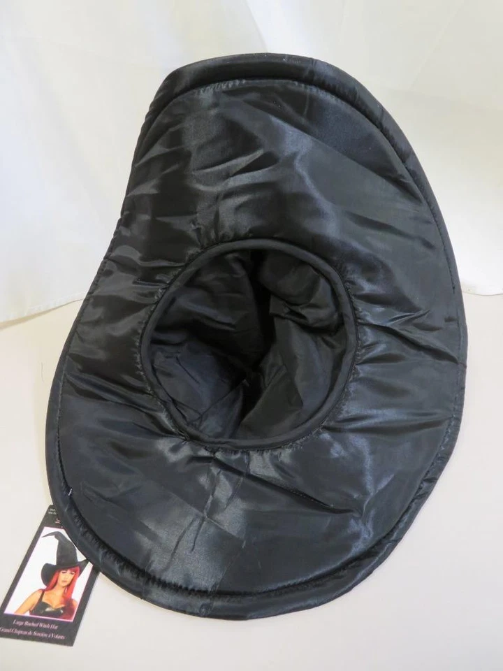 Leg Avenue Large Ruched Black Witch Hat Halloween Costume Accessory - Image 4 of 4
