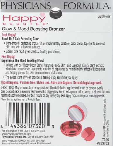 Physicians Formula Happy Booster Glow & Mood Boosting Powder - Light Bronzer - - Picture 2 of 6