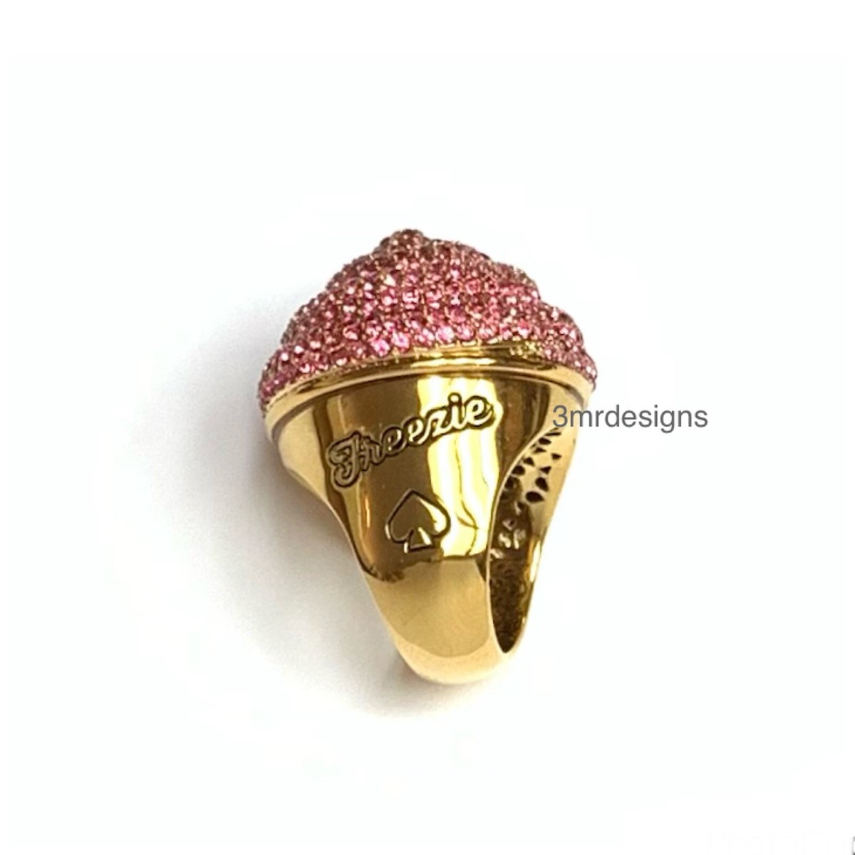 NWT Kate Spade FAST FOOD FREEZIE 12-K Gold Plated Brass CZ