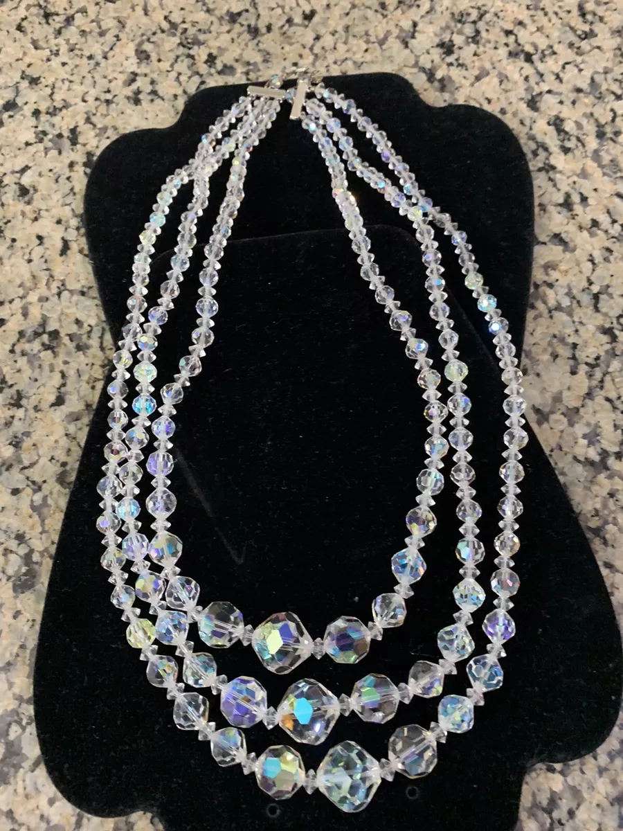 Swarovski 3 stone necklace sale