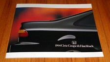 Original 1994 Honda Civic Coupe Hatchback Sales Brochure Dx Ex Cx Vx Si