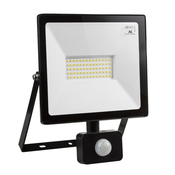 Led Flutlicht Pir Bewegungssensor 50W 4000 Lumen 3000K Warmweiß AußEnbeleuchtung-image