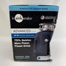 New Insinkerator Evolution 45SS 3/4 HP Garbage Disposal