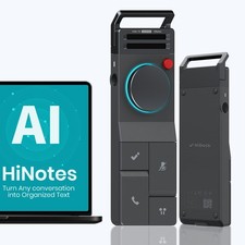 HiDock P1 AI Voice Recorder: Smart Recorder Work with Space Gray