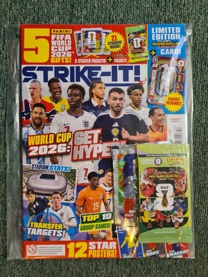 Strike it magazine 157 + 1 x Adrenalyn pack + Ltd Edition Harry Kane Sealed