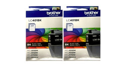 New Genuine Brother LC401 Black 2pk Ink Cartridge In Retail Box Exp 2027-2028