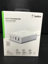 Authentic Belkin BOOST CHARGE PRO 4-Port GaN Charger (WCH010DQWH) Brand New