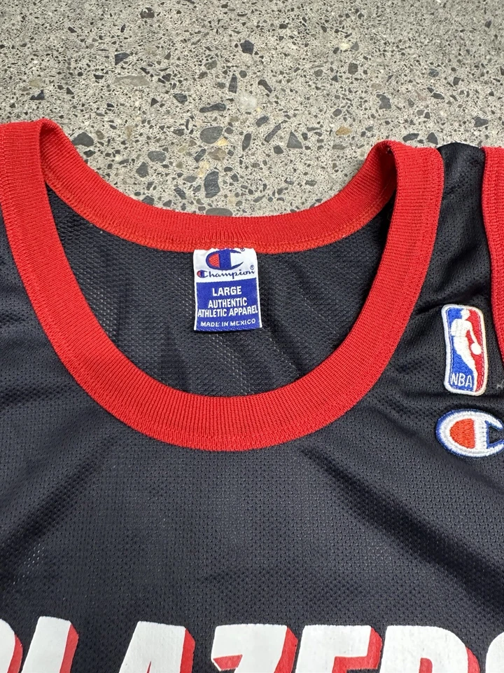 Camiseta deportiva Portland Trail Blazers vintage años 90 Scottie Pippen Champion 40 grande Foto 4 de 4