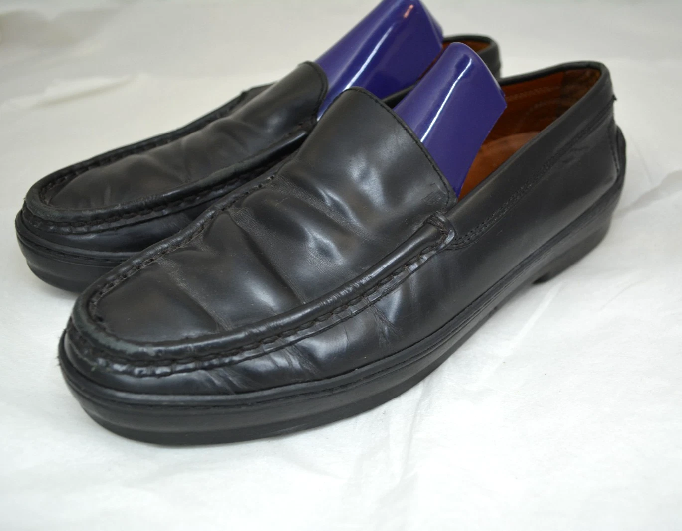 TOD’S Mocassini scarpe eleganti slip on donna Tods in pelle nera taglia 8