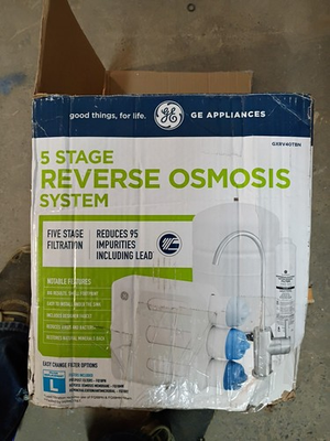 #ad GE GXRV40TBN Under Sink 5 Stage Reverse Osmosis Water Filtration System New OB $75.99