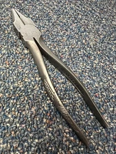 Vintage Kraeuter 1831-7 lineman's pliers, fancy handles, very good condition