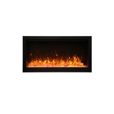 Amantii Symmetry XTall Built-In Electric Fireplace with Surround & Media, 34in.