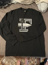 New! $60 Filson Pioneer Graphic Long Sleeve T-shirt Sz L Made In USA. Black Rail