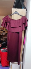 Ladies New look Size 10 Maternity Dress Plum Colour