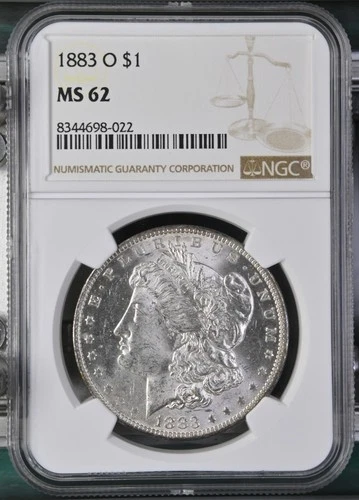 1883-O Morgan Dollar NGC Certified MS62