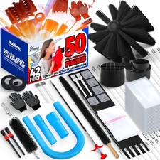 Ft Dryer Vent Cleaner Kit Lint Brush Vacuum Attachment Dryer Duct Rods