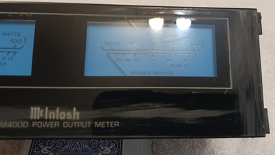 OLD SCHOOL MCINTOSH MPM4000 METER NEW BULBS WORKS PERFECTLY