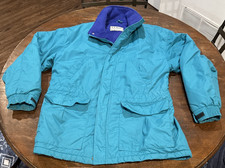 VTG LL Bean Warm-Up Jacket Fleece Lined Made in USA Women  s M Fits Men S/M 90s