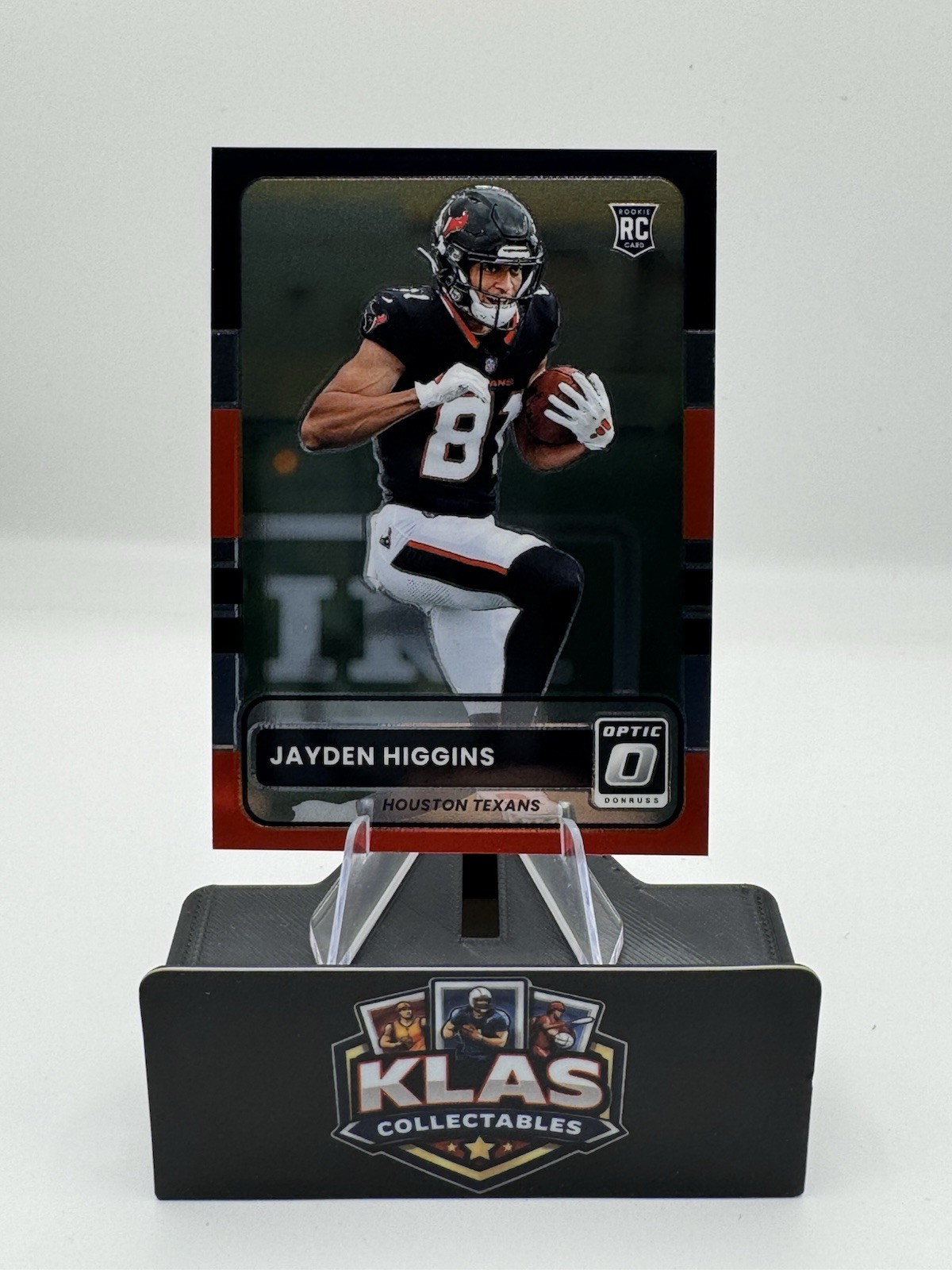 2025 Panini Donruss Optic Jayden Higgins 2015 Retro #13 Rookie Card (RC) Texans
