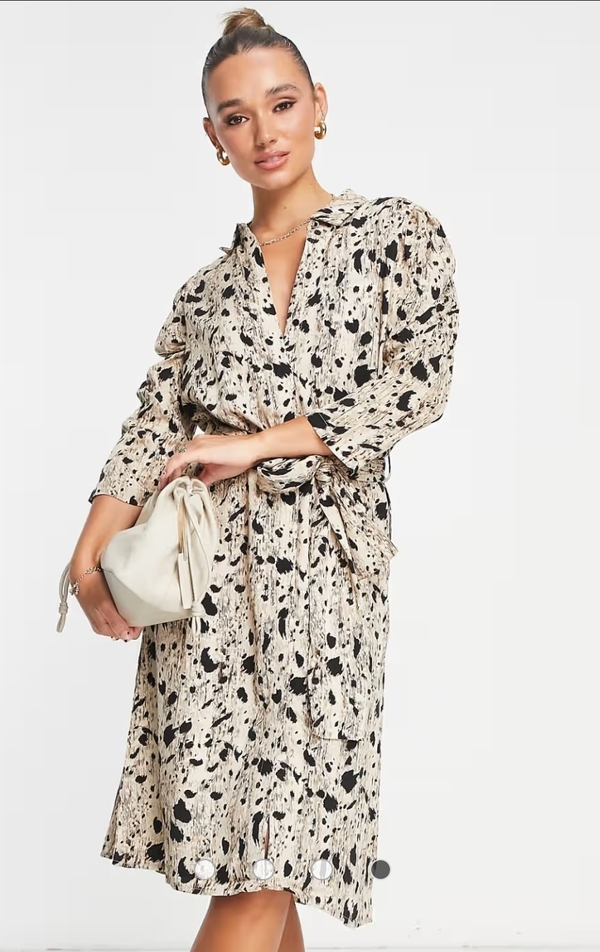Object Donna Printed Shirt Dress Size M