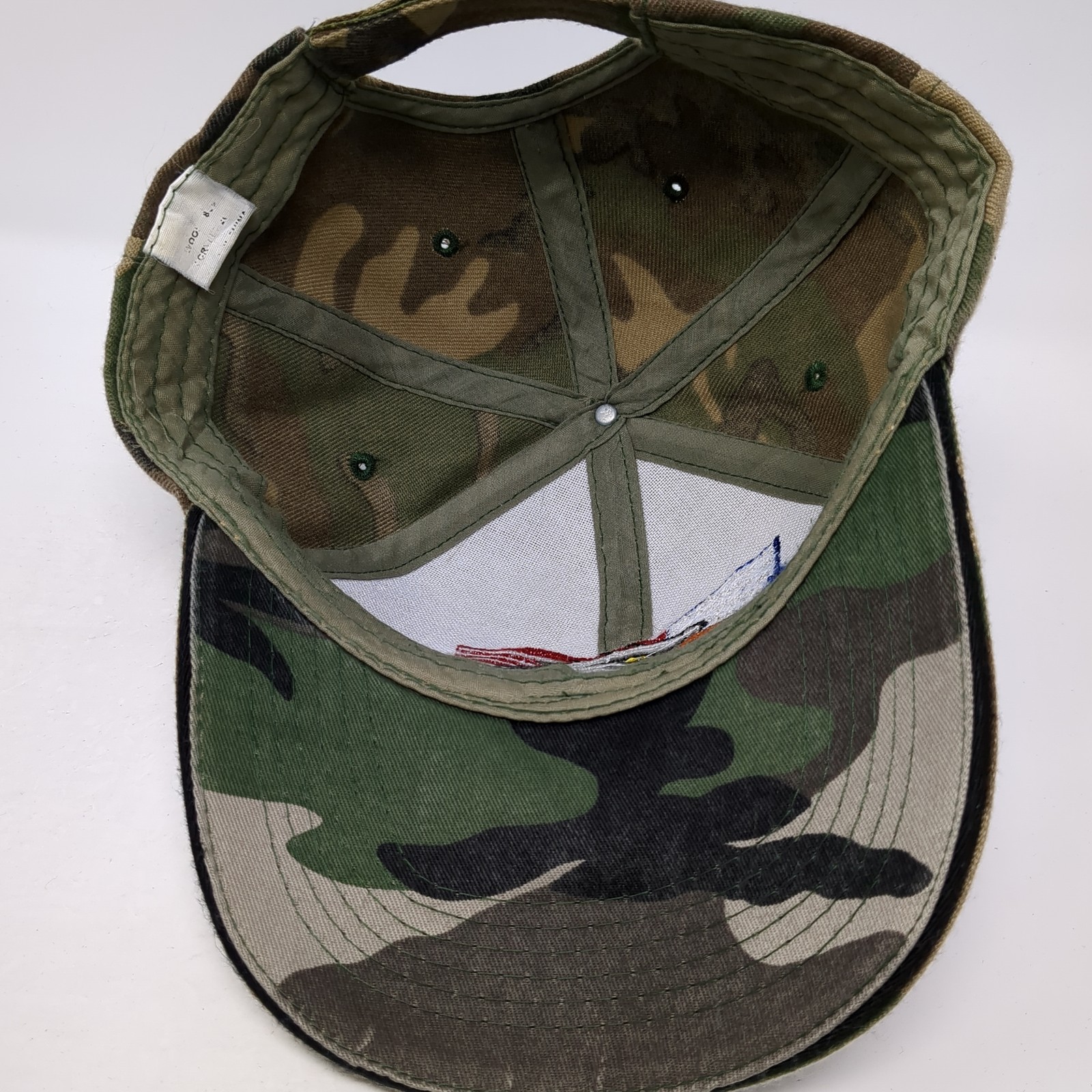 American Flag Eagle Strapback Hat Multicolor One … - image 7