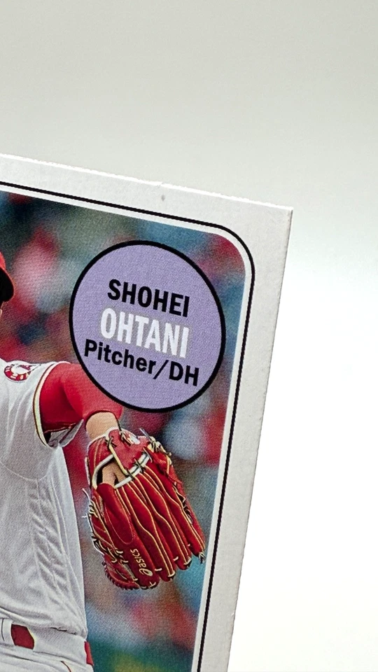2018 Topps Heritage High Number #600 Shohei Ohtani Action Photo Variation SP RC - Image 4 of 4