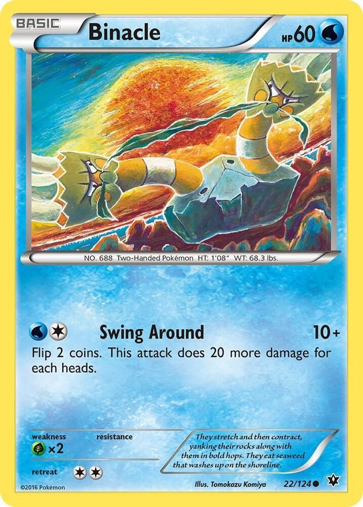 Binacle 22/124 Common Fates Collide Pokemon Lightly Played