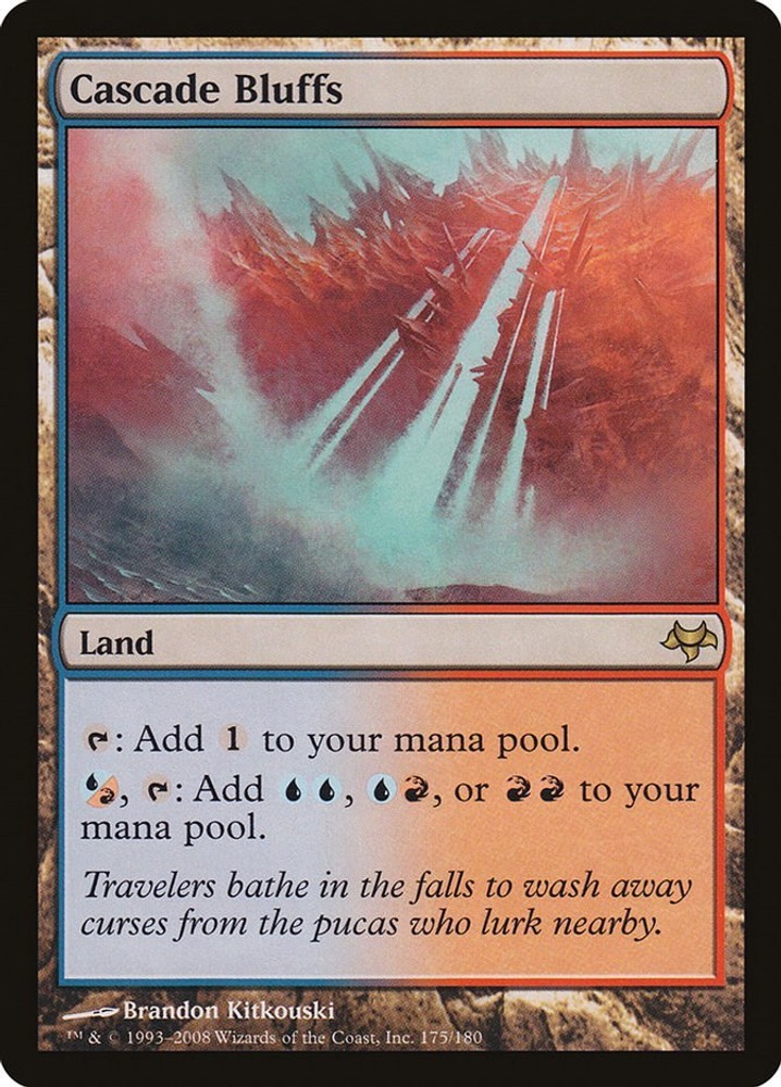 Cascade Bluffs Eventide MTG LP card