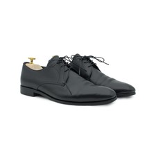 Prada Milano Black Saffiano Leather Mens Derby Formal Shoes