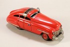 Vintage Schuco FEX 1111 "SOS" Tin Wind-Up Toy Red Car 1940s-50s US Zone Germany — photo 1