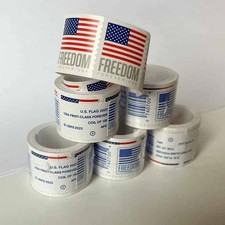 2023 New not used 5 rolls of 100 the real USPS - Postage 500 Fast delivery US