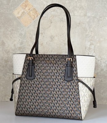 即発送 gibson explorer 純正バッグ ワランティーカード付き Michael Kors Voyager LG East West Drawstring Tote Shoulder Bag MK
