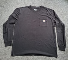 Carhartt long sleeve Tshirt L loose fit 48/50" chest quality work brand H/duty