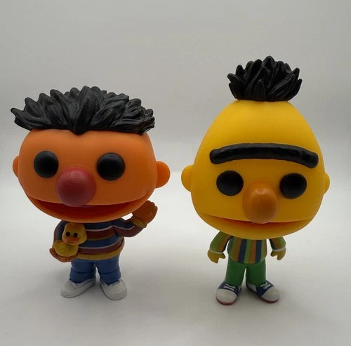 Funko Pop Vinyl Bert and Ernie -  Loose # 04 05 - Sesame Street Muppet Vaulted