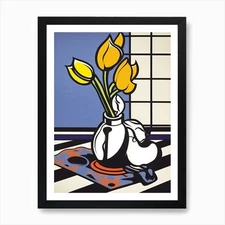 Crocus Flower Still Life  4 Pop Art Framed Wall Art Poster Canvas Print Picture