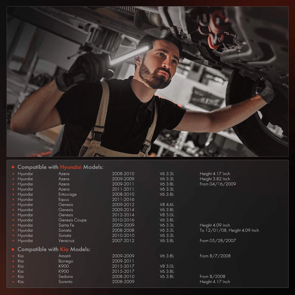 Filtro de aceite de motor para Hyundai Sonata Santa Fe Genesis Kia Sorento Sedona Borrego Foto 2 de 4